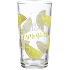 Gifi Verre haut citron Hello Summer x 6