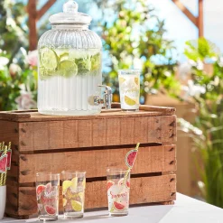 Gifi Verre haut citron Hello Summer x 6