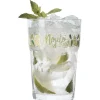 Gifi Verre Mojito transparent inscription et motif citron x2