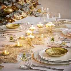 Gifi Verre Noël transparent avec centre sapin 3D Ø8xH8,5cm