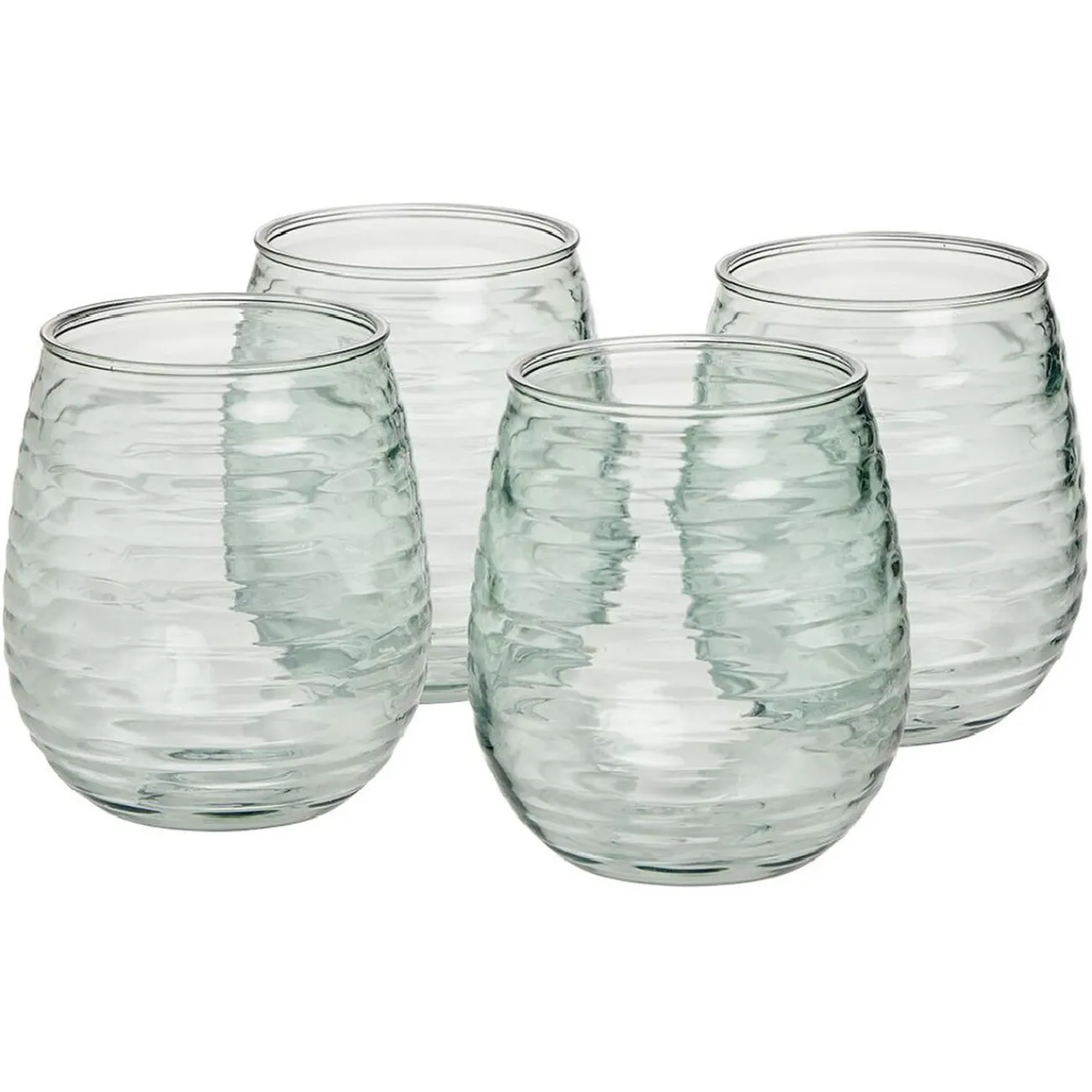 Gifi Verre plastique transparent Ø9xH11cm x4