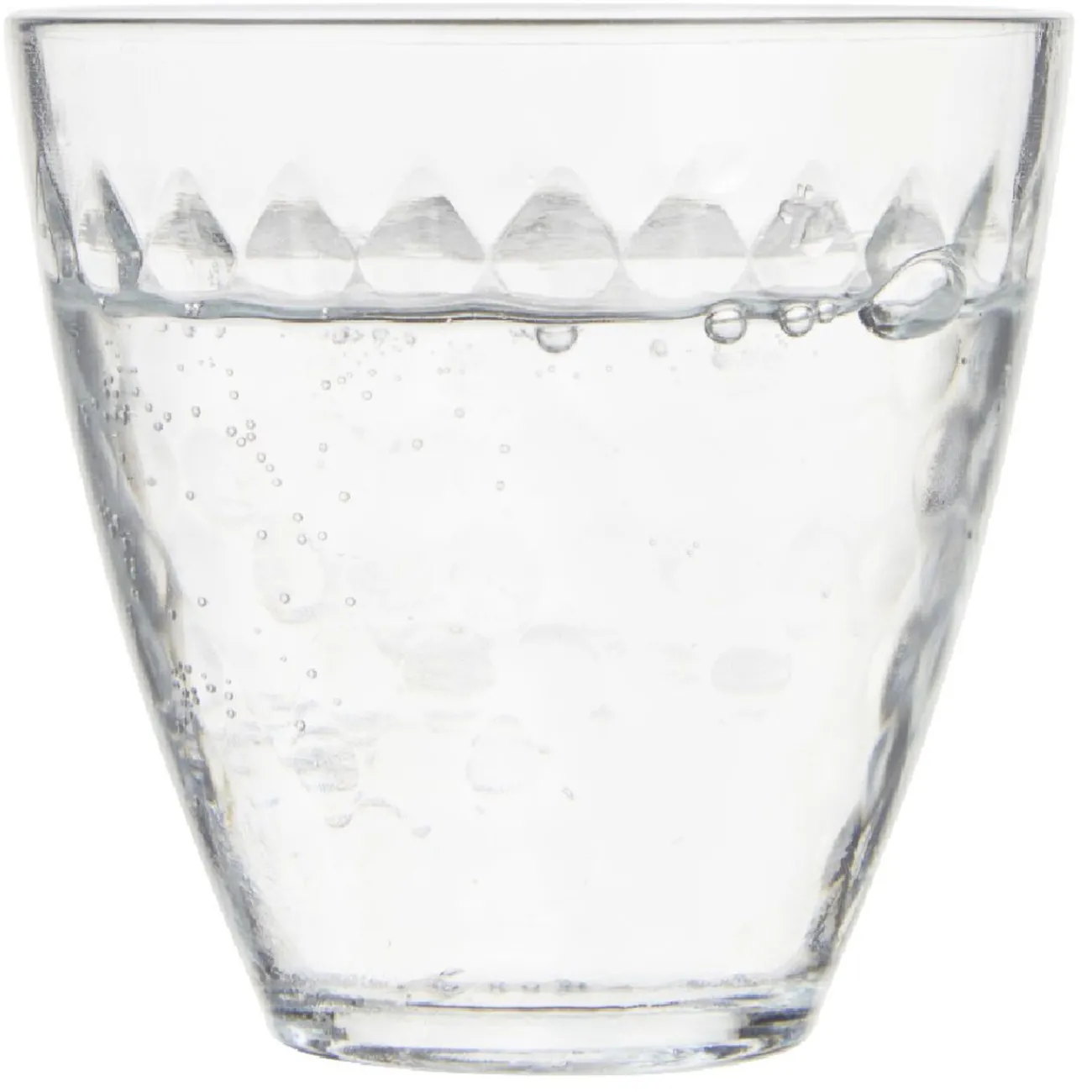 Gifi Verre transparent design point relief 25 cl x12
