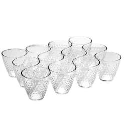 Gifi Verre transparent design point relief 25 cl x12