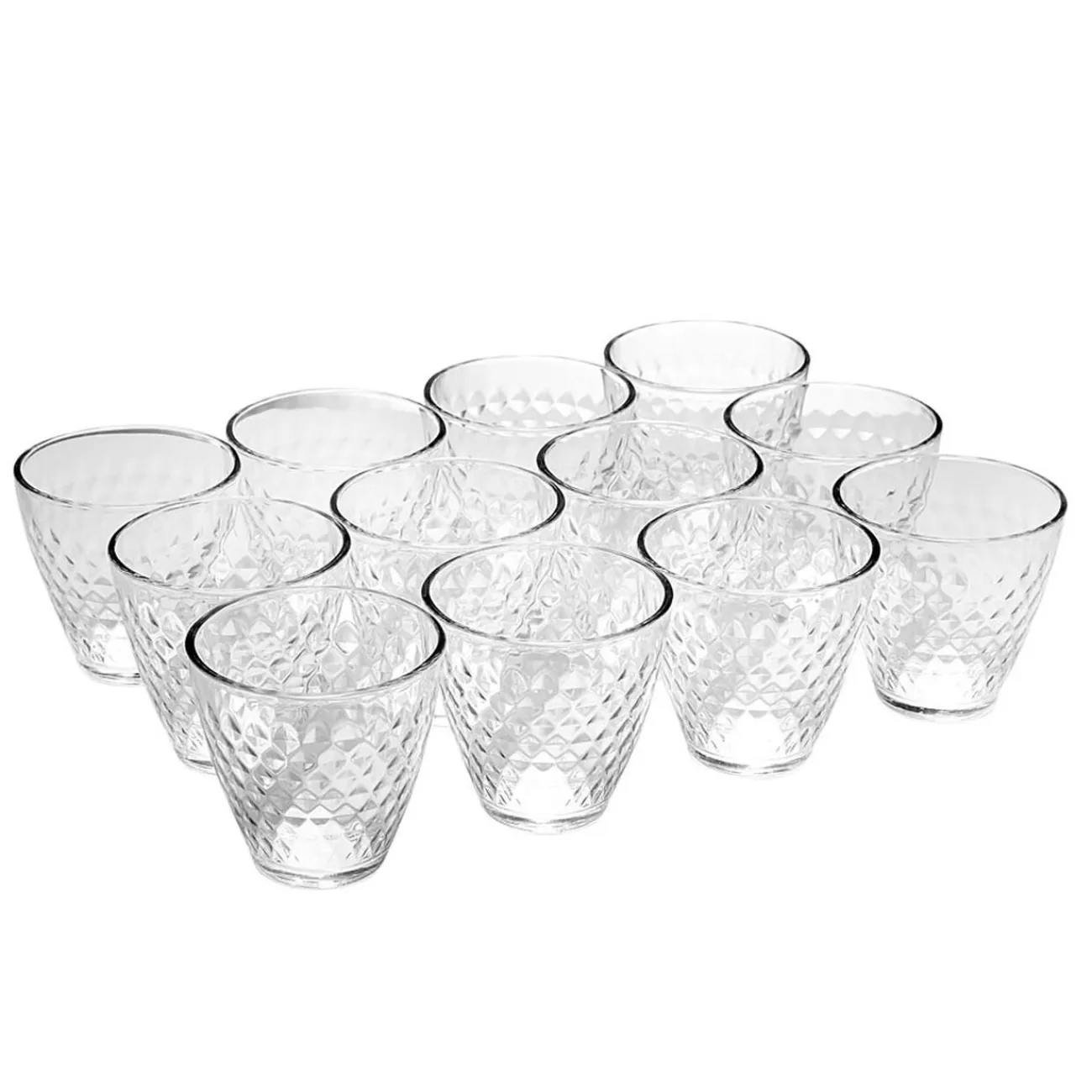 Gifi Verre transparent design point relief 25 cl x12
