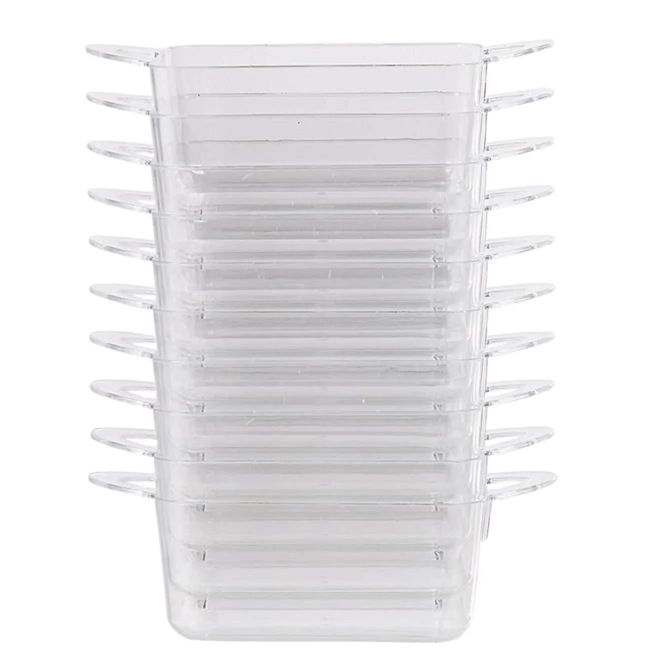 Gifi Verrine rectangulaire en plastique réutilisable x10