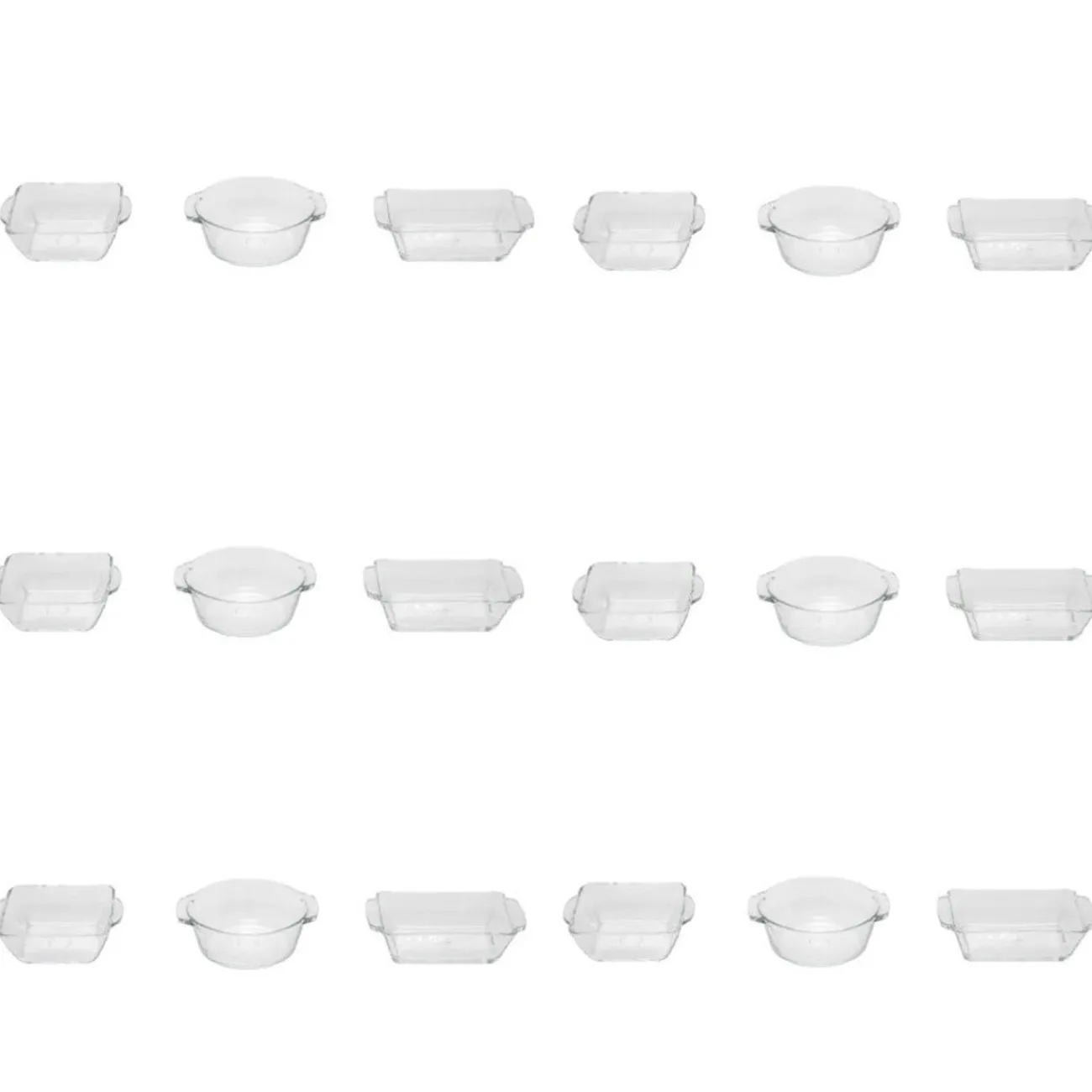 Gifi Verrine ronde rectangle et carré x 18