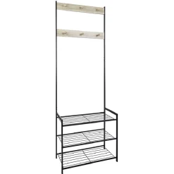 Gifi Rangement|Vestiaire en bois et métal style industriel