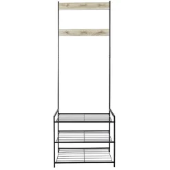 Gifi Rangement|Vestiaire en bois et métal style industriel