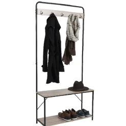 Gifi Rangement|Vestiaire penderie avec banc