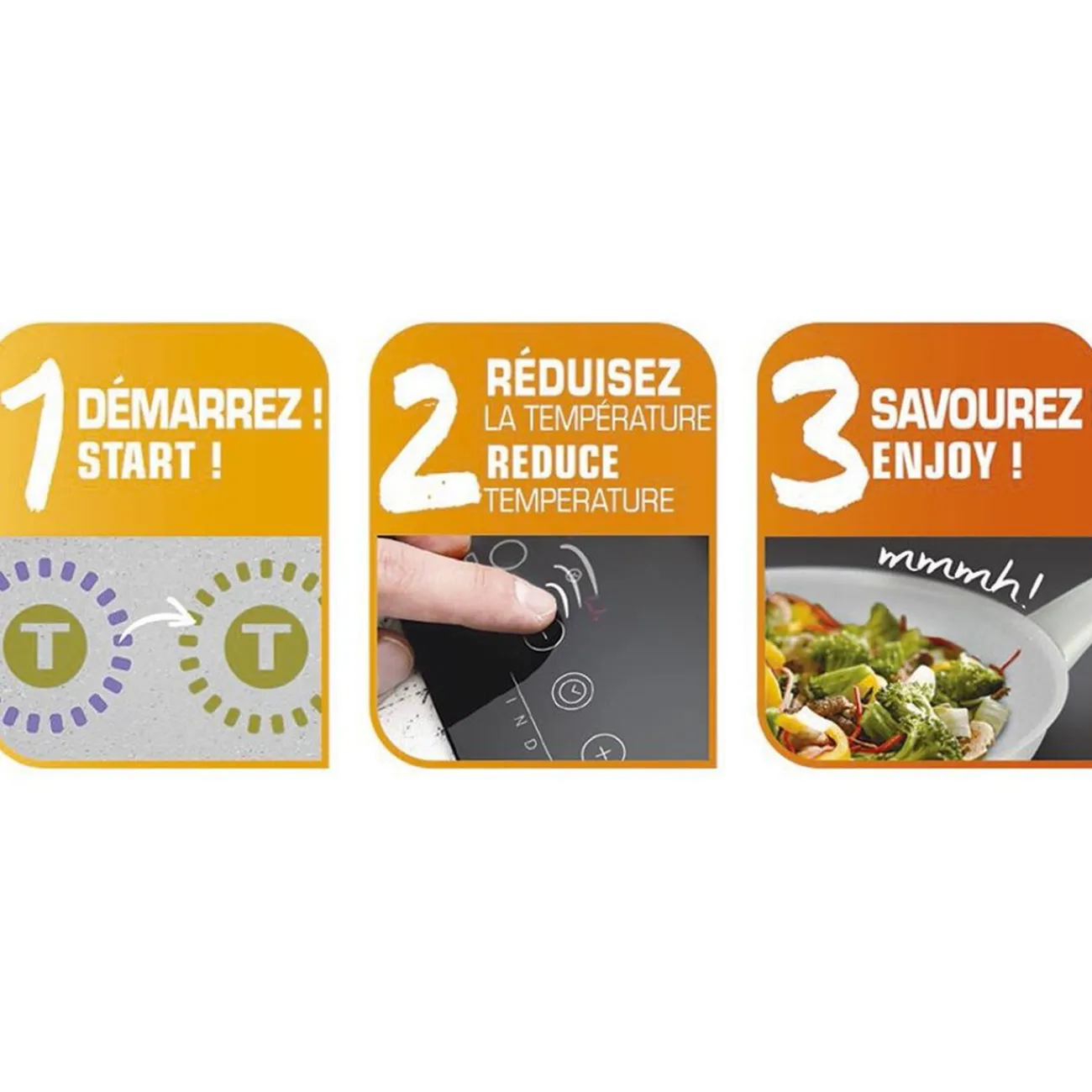 Gifi Wok tefal céramique avec indicateur thermo-spot ø 28 cm