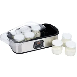 Gifi Yaourtière 8 pots en aluminium gris